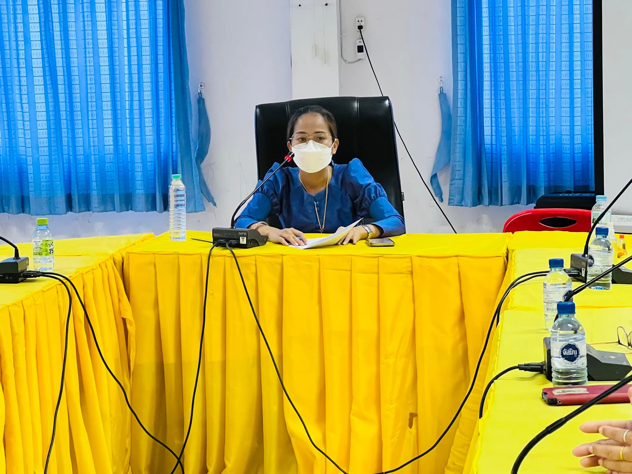 ประชุมประจำเดือนกุมภาพันธ์ เทศบาลตำบลมะอึ
